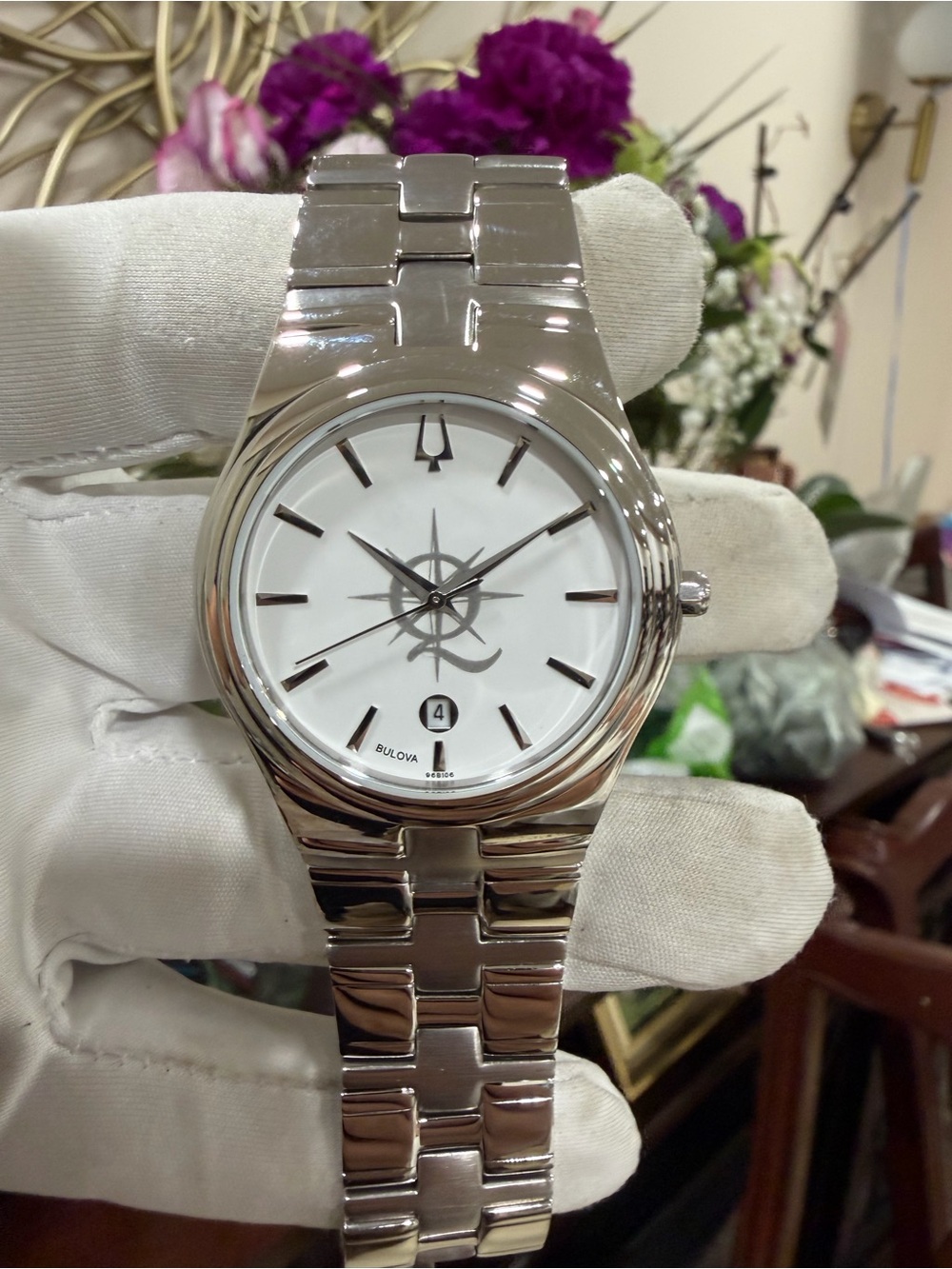 Bulova Classic 96B106 Men’s Watch White Dial Stainless Steel C869817 Custom Box
